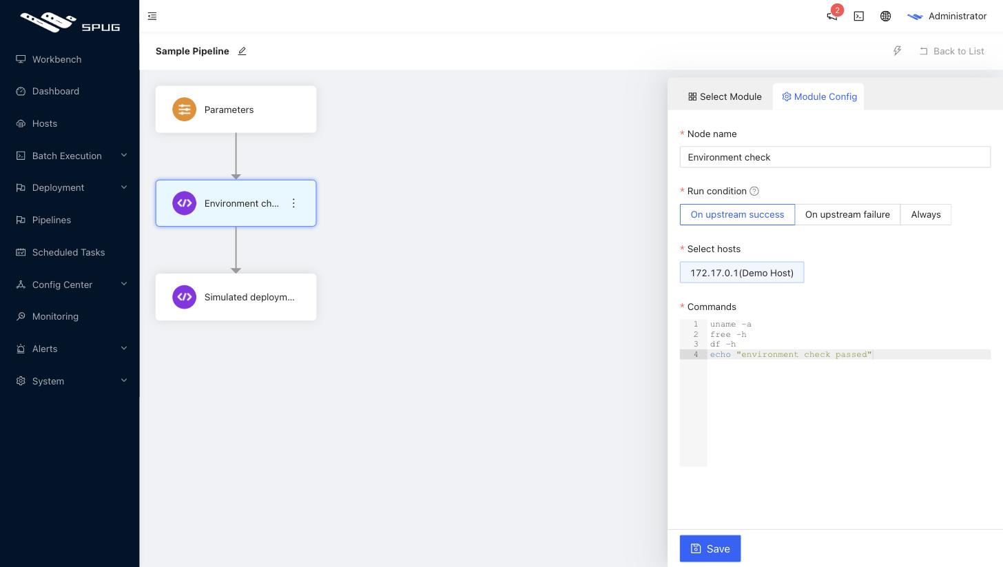 Node configuration