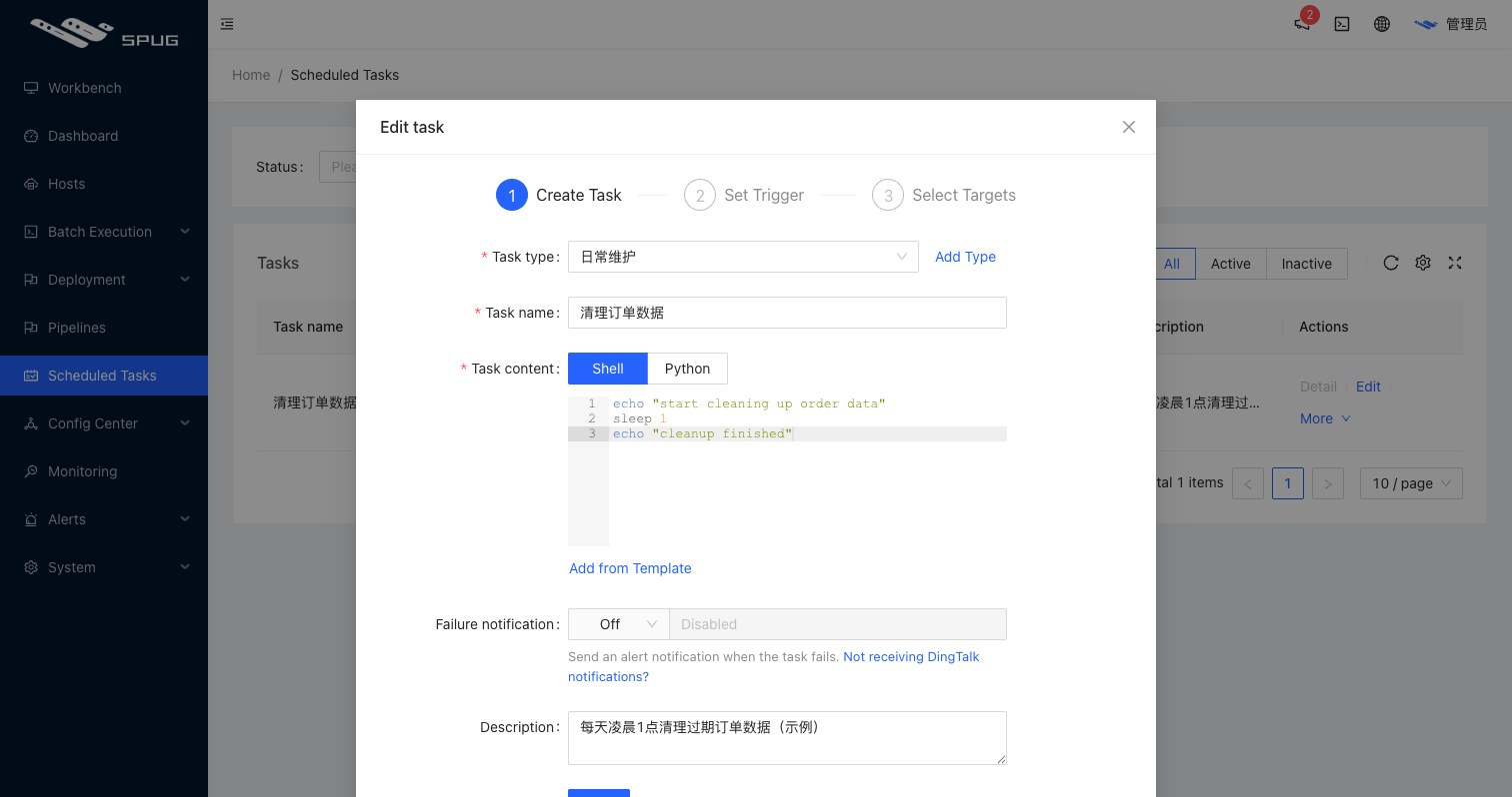 Create task